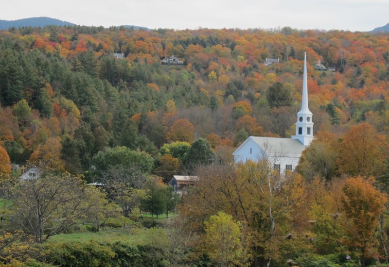 Stowe Church and Foliage